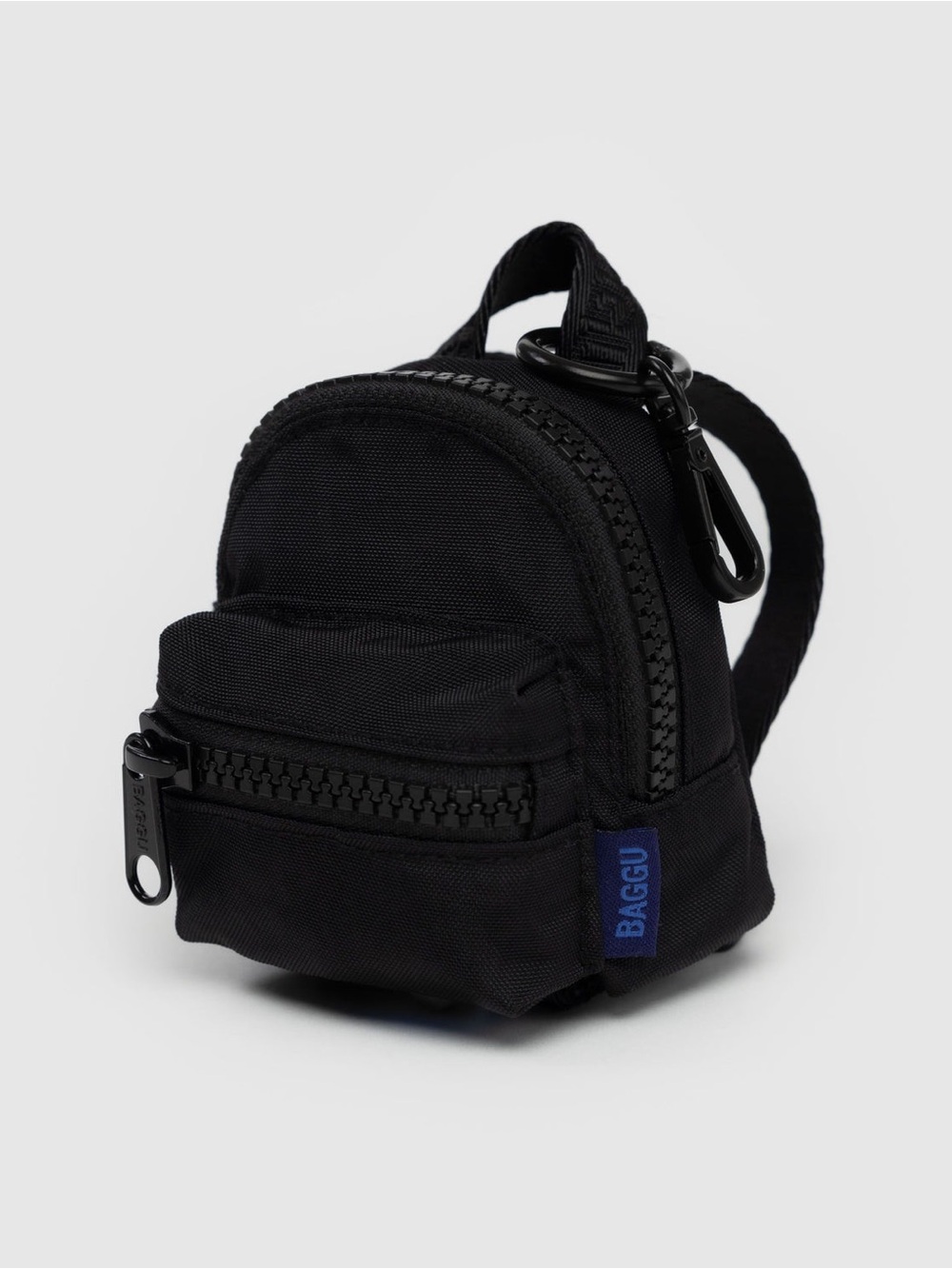 BAGGU Mini Backpack Keychain in Black